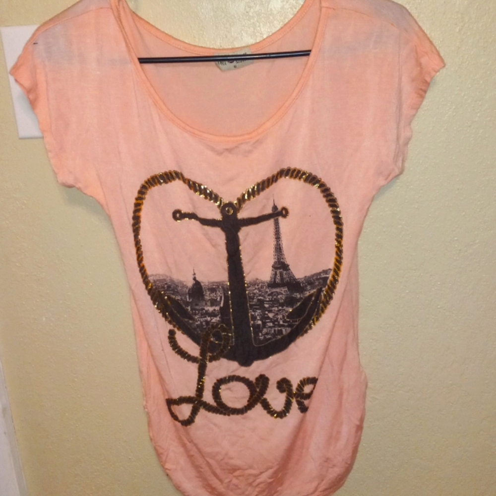 Tee shirt short sleeve free kisses
